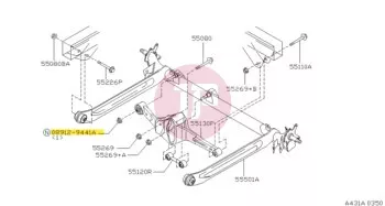 NISSAN 08912-9441A - NUT-HEX