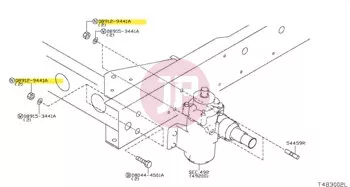 NISSAN 08912-9441A - NUT-HEX