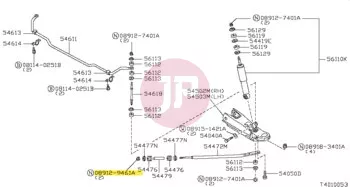 NISSAN 08912-9461A - Csavaranya önzárós