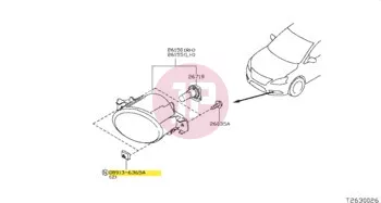 NISSAN 08913-6365A - NUT-U