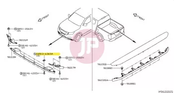 NISSAN 08913-6365A - NUT-U