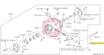 NISSAN 08915-2401A - WASHER-SPRING