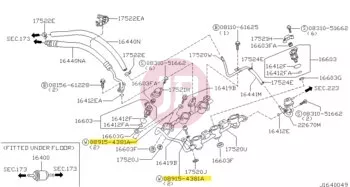 NISSAN 08915-4381A - Alátét