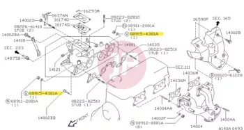 NISSAN 08915-4381A - WASHER-PLAIN