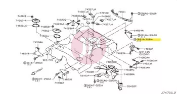 NISSAN 08918-3081A - NUT-FLANGE,HEX