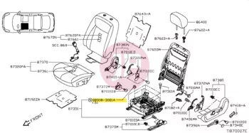 NISSAN 08918-3081A - NUT-FLANGE,HEX
