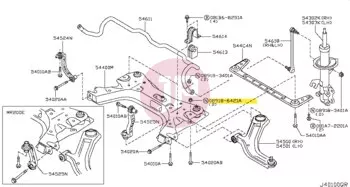 NISSAN 08918-6421A - NUT-SLOCK