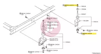 NISSAN 08918-6421A - Peremes anya önzárós