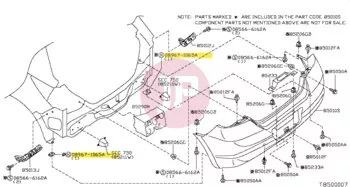 NISSAN 08967-1065A - NUT-SPRING