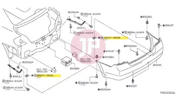 NISSAN 08967-1065A - NUT-SPRING