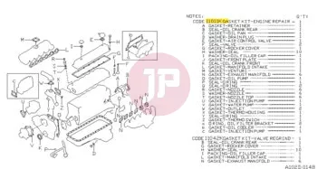 NISSAN 10101-VB225 - GASKET-ENGINE