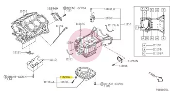 NISSAN 11026-01M02 - Olajleeresztő csavar tömítő alátét