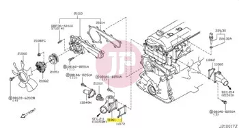 NISSAN 11061-VC200 - HOUSING THERMO