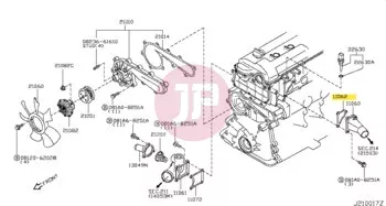 NISSAN 11062-VC201 - GASKET OUTLET