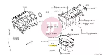 NISSAN 11128-01M0B - DRAIN NUT