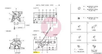 NISSAN 11150-VB000 - GUIDE OIL GAUGE