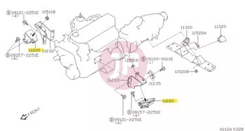 NISSAN 11220-VB000 - Engine Mount