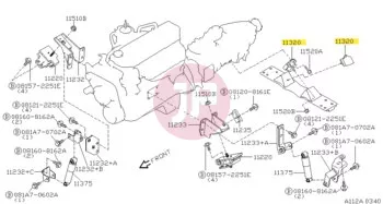 NISSAN 11320-06J00 - MOUNTING