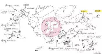 NISSAN 11320-VB00A - INSULATOR