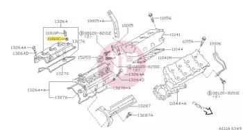 NISSAN 11812-41B00 - INSULATOR-PCV V