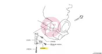 NISSAN 11942-77A0A - BRACKET-ALTERNA