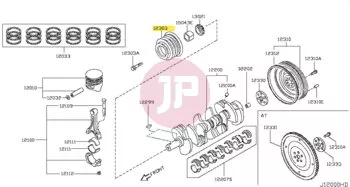 NISSAN 12303-VC200 - PULLY-CRANK