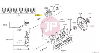 NISSAN 12309-VC200 - BOLT-PULLEY
