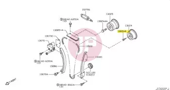 NISSAN 13012-VC210 - BOLT CAM GEAR