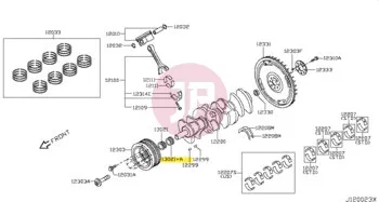 NISSAN 13021-1CA0A - GEAR CRANK