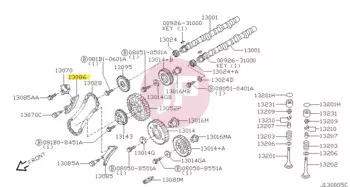 NISSAN 13091-2W200 - GUIDE-CHAIN SLA