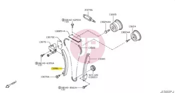 NISSAN 13091-VC201 - GUIDE-CHAIN SLA