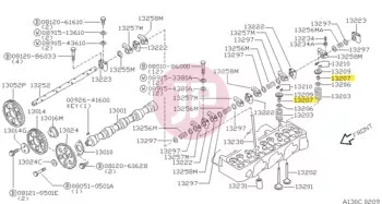 NISSAN 13207-V170A - Szelepszár szimering