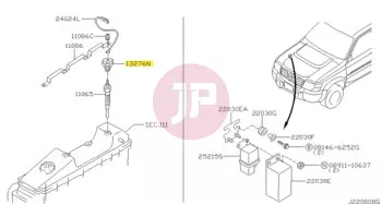 NISSAN 13276-2W201 - SEAL-OIL COVER