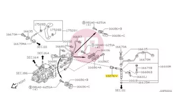 NISSAN 13276-2W211 - Befecskendező tömítés ZD30