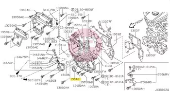 NISSAN 13510-2W201 - SEAL-OIL,CRANKS