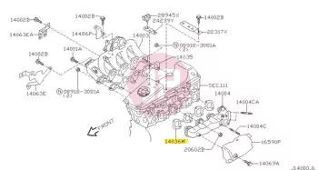 NISSAN 14036-VC300 - S GASKET-EXH MA