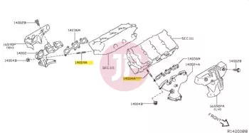 NISSAN 14064-31U0C - STUD TURBO CHG