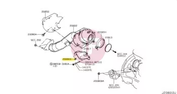 NISSAN 14094-JG30A - NUT