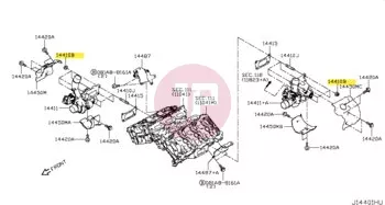 NISSAN 14094-JG30A - NUT