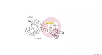 NISSAN 14327-2W201 - Szívócsonk tömítés