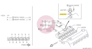 NISSAN 14327-J6500 - GASKET-OUTLET W