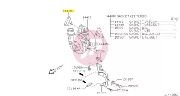 NISSAN 14415-2W20A - GSKT-T/C IN