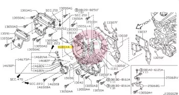NISSAN 14465-2W201 - GASKET OIL COOL