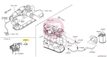 NISSAN 14930-AH10A - VALVE CONTROL