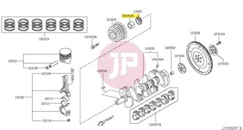 NISSAN 15041-VC200 - Olajszivattyú meghajtó persely