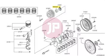 NISSAN 15041-VC200 - SPACER-OIL PUMP