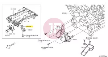 NISSAN 15053-1LA0A - GASKET