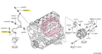 NISSAN 15189-2W20B - Olajcső banjo tömítés