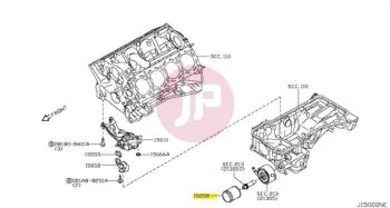 NISSAN 15208-31U0B - FILTER ASSY-OIL