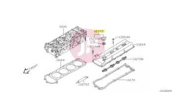 NISSAN 15255-D5501 - CAP-OIL FILLER